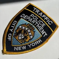 激レア　nypd new york ニューヨーク　特大ワッペン　刺繍　ビンテージ