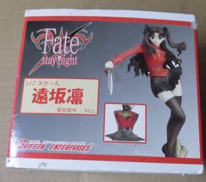 【箱全体に多少傷みと削れ箇所や汚れあり、未組立】 Fate Stay night 1/7 遠坂凛 グリフォンエンタープライズ レジン製 ガレージ キット