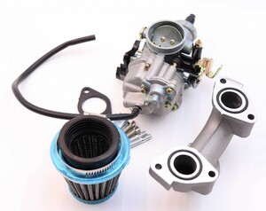 CA5送料無料新品在庫有MJ5番SJ4番ジェット付 CB125T CD125T CD250U レブル250 MC13 口径30φ ビッグキャブレターキット 加速ポンプ付 管A-C