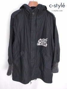 U161c [秋冬][人気] HYSTERIC GLAMOUR ヒステリックグラマー モッズコート F ブラック 01173AH05 日本製 | アウター Y