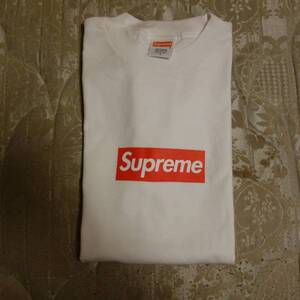 即決 supreme オリジナル box logo tee whte s