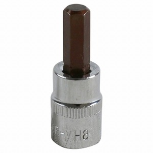 【8mm】3/8 9.5mm 角型 全長50mm ヘックスビット ヘキサゴン ソケット 差し込み角 3/8sq 6角 ラチェット レンチ インパクト