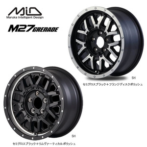 送料無料 マルカサービス NITRO POWER M27 GRENADE 7J-16 +40 5H-114.3 (16インチ) 5H114.3 7J+40【1本単品 新品】