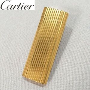 ★Cartier ストライプ ゴールド ローラーガスライター オーバル カルティエ★