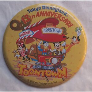 東京ディズニーランド 13th Anniversary 大ピンバッジ ( & スタンド ) *