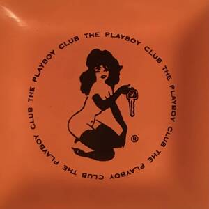 極美 Vintage 60s PLAYBOY CLUB Ashtray プレイボーイ ガラス トレイ 灰皿 小物 LeRoy Neiman Playmate Key ピンナップガール FEMLIN #