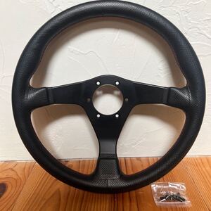 ナルディ 小径パンチングレザー＆レッドステッチ NARDI GARA3 SPORTS TYPE B 350