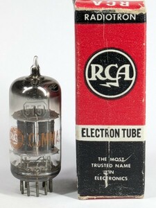 RCA　5751　ブラックプレート　測定データあり　12AX7類似　真空管　18610