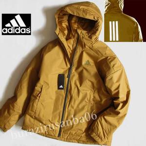 メンズ O（XL) ◆未使用 定価19,800円 adidas アディダス 悪天候対応 撥水 中綿 ジャケット 軽量 高機能 防寒 中わた リフレクター GT6557