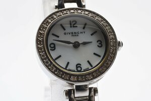 石付き ジバンシー ラウンド REG.99773249 クォーツ レディース 腕時計 GIVENCHY