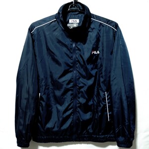 特価/未使用【サイズ=M】FILA/フィラ/メンズ/トリコット起毛裏地付き/ウインドブレーカー/ナイロン/ジャケット/胸囲=88～96cm/navy