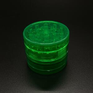 カラーアクリルグラインダー(グリーン)　　＃大麻 マリファナ 420 ガンジャ カンナビス ボング パイプ 喫煙具 THC CBD CBN CBG