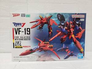 Xaz646-100♪【80】[未組立] 1/100 HG VF-19改 ファイヤーバルキリー サウンドブースター装備 マクロス７ プラモデル