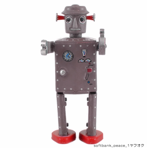 送料無料「 ATOMIC ROBOT MAN 復刻 ミニチュア ロボット 」1950 大阪ブリキ玩具資料室 アトミックロボットマン ブリキ GHQ Occupied Japan