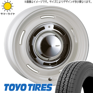 165/80R14 サマータイヤホイールセット タウンエース etc (TOYO V02E & DEAN CrossCountry 5穴 114.3)