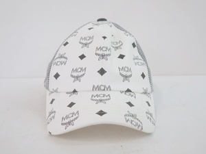 MCM エムシーエム MEC7S2K10WT001 ヴェセトス レザー メッシュキャップ　美品