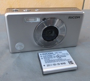 ☆クリックポスト￥185☆リコー RICOH PX バッテリー付き デジカメ デジタルカメラ 防水 ウォータープルーフ ダストプルーフ」