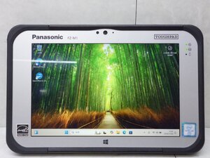 ☆1円☆第6世代☆Panasonic TOUGHPAD FZ-M1F150JVJ☆Core m5-6Y57 1.10GHz/4GB/SSD128GB/累積時間7740/無線/Bluetooth/WAN/カメラ/Office☆