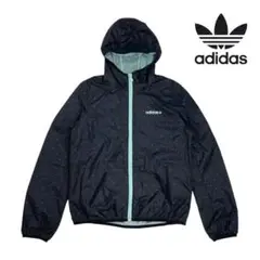 02T085☆ adidas 星柄 ウィンドブレーカー マウンテンパーカー S