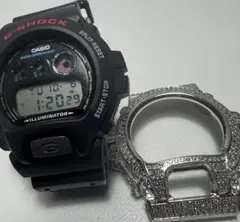 CASIO G-SHOCK DW-6900＋キラキラカスタムパーツ Gショック