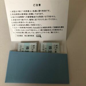 【送料無料】京浜急行　 株主優待乗車証15枚