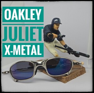 １円スタート　OAKLEY Juliet ジュリエット X-METAL　BIue　Iridium　オークリー　シリアルナンバー入り　イチロー選手2000年頃着用モデル