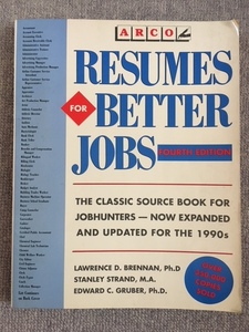 RESUMES FOR BETTER JOBS 英語　中古良書！！