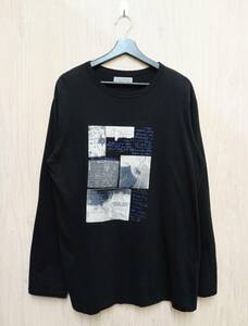 YOHJI YAMAMOTO POUR HOMME/ヨウジヤマモトプールオム/長袖Tシャツ/HX-T93-077/長袖PTB/21AW/ブラック/サイズ3