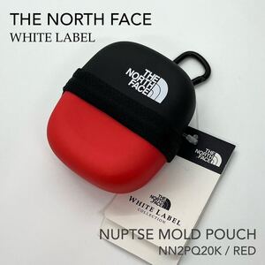 【韓国限定】レッド THE NORTH FACE WHITE LABEL ノースフェイス ホワイトレーベル NUPTSE MOLD POUCH ヌプシモールドポーチ NN2PQ20K 赤