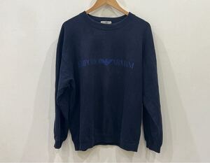 ◆【中古品】EMPORIO ARMANI/エンポリオ アルマーニ スウェット/トレーナー ネイビー L 中古品 ◆