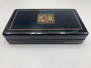 未使用 PELIKAN/ペリカン 万年筆 F TOLEDO/トレド 彫刻 ペン先 18C-750 箱、取説付き ボディ 金メッキ kyK3580K