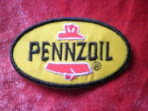 送料無料 PENNZOIL ペンゾイル ワッペン 黄/黒/赤