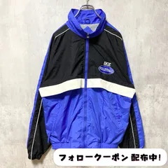 古着 used　90s　Holloway　ホロウェイ　長袖ナイロンジャケット　バレーボール　IKE　青　ブルー　ヴィンテージ