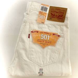 未使用　Levi’s 501　ホワイト/W32　２０１３年モデル　　※裾上げ有り　　　　W118