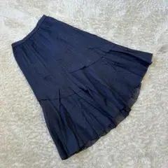 ✨ Leilian レリアン ✨ フレアスカート 紺色 サイズ11 かわいい