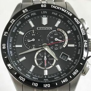 超美品 CITIZEN COLLECTION シチズン コレクション Eco-Drive エコドライブ 腕時計 CB5874-90E 電波ソーラー クロノグラフ 動作確認済