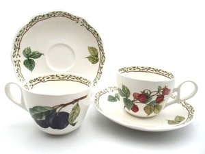 ♪未使用 Noritake ノリタケ ロイヤルオーチャード プリマチャイナ ニューディケイド クラフトーン カップ＆ソーサー ペア 2客セット 花柄