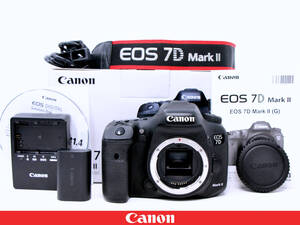 ◇美品◇Canon キャノン EOS 7D MarkⅡ マーク2 ボディー◇元箱ほか付属★APS-C最高クラスの高画質高速連写性能