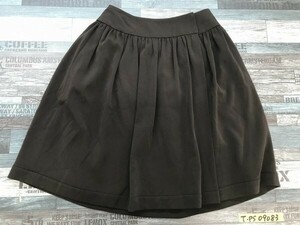 TO BE CHIC レディース ギャザーフレア ラップスカート 40 ダークブラウン