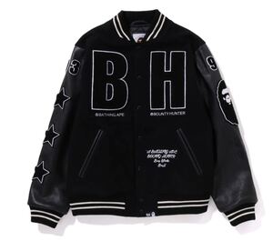 Lサイズ　BAPE BOUNTY HUNTER VARSITY JACKET ベイブ　バウンティハンター　スタジャン