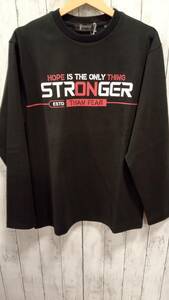 PAGELO パジェロ 長袖Tシャツ コットン ポリエステル ポリウレタン Lサイズ hope is the only thing stronger インポートブランド メンズ