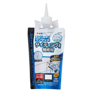 アサヒペン ワンタッチ サイディング用補修材 200ml W107 ホワイト 〔北海道・沖縄・離島配送不可〕