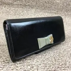 【✨良品✨】 ポールスミス 二つ折り財布  長財布 スミシーハート レザー　黒