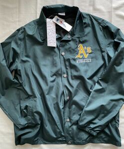 即決★新品　メンズLL　MLB　アスレチックス　コーチジャケット　ナイロンジャケット　ジャンパー　メジャーリーグ　野球　ATHLETICS