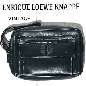 エンリケロエベナッペ セカンドバッグ ENRIQUE LOEWE KNAPPE ヴィンテージ レザークラッチ