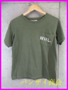 【送料300円可】7080b6◆日本製◆MHL.◆Margarett Howell マーガレットハウエル 半袖Tシャツ S/カットソー/ジャケット/コート/ユニセックス