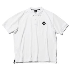 【良品】【レターパックプラス対応】 FCRB f.c real bristol エフシーレアルブリストル SOPHNET ソフネット EMBLEM POLO ポロシャツ WHITE