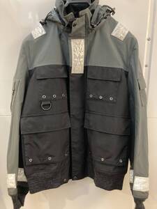 【USED】JUNYA WATANABE COMME des GARCONS MAN2018 FWメンズM　ギャルソンジュンヤワタナベ　ナイロンタフタラミネートフーデッドブルゾン