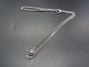 ■美品■ DIESEL ディーゼル ネックレス ペンダント アクセサリー メンズ レディース シルバー系 DG8158