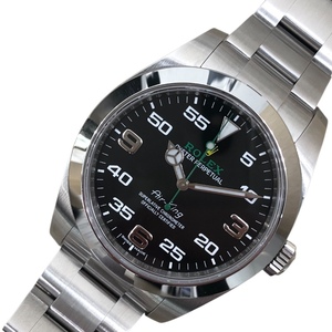 ロレックス ROLEX エアキング 116900 ブラック ステンレススチール 腕時計 メンズ 中古